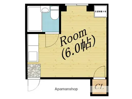 今市ハイツ(ワンルーム/2階)の間取り写真