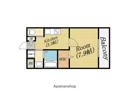 アージョ大宮(1K/2階)の間取り写真