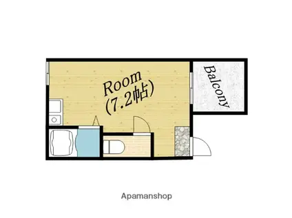 ロイヤルシティ第一ビル(ワンルーム/6階)の間取り写真