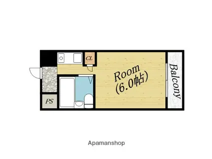 プレアール中宮3(ワンルーム/3階)の間取り写真