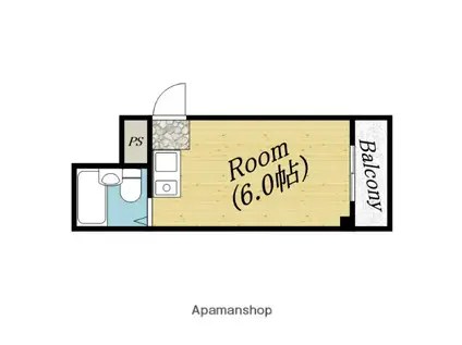 スパーク千林大宮(ワンルーム/4階)の間取り写真