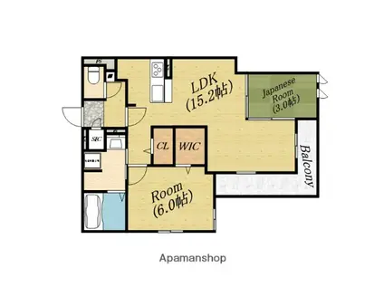 スペチアーレ赤川(2LDK/2階)の間取り写真