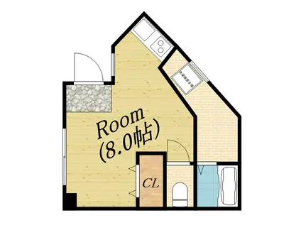 トーヨーマンション(ワンルーム/2階)の間取り写真