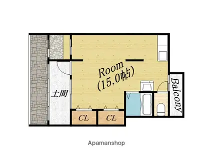 大阪メトロ谷町線 千林大宮駅 徒歩10分 1階建 築54年(ワンルーム)の間取り写真
