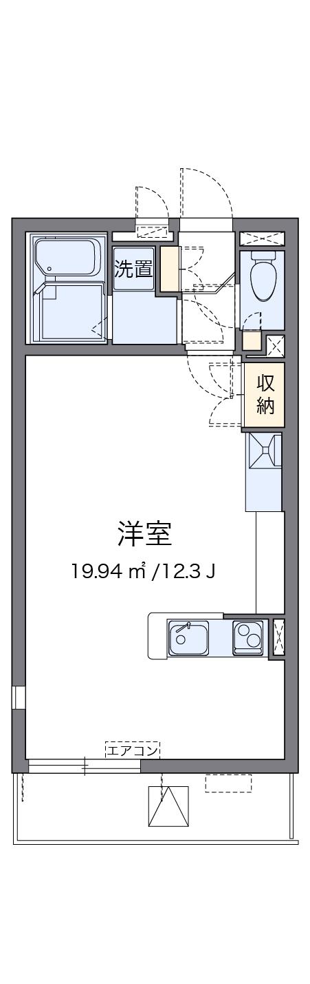 ミランダコスタ Ⅴ(ワンルーム/4階)の間取り写真
