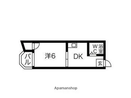 LU SHEETA(1DK/3階)の間取り写真