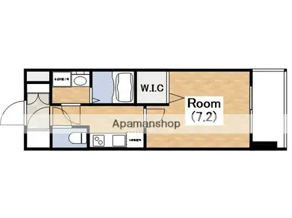 LOUIS RESIDENCE 天王寺町北(1K/10階)の間取り写真