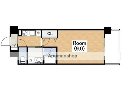 セイワパレス美章園駅前(1K/6階)の間取り写真