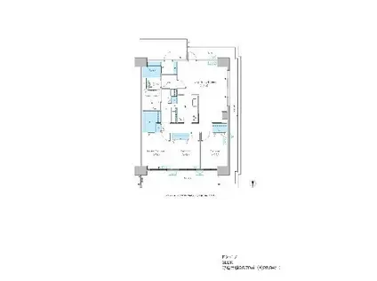 グランセジュール大国町(3LDK/11階)の間取り写真