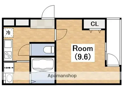 フジパレス杉本町駅西Ⅵ番館(1K/2階)の間取り写真