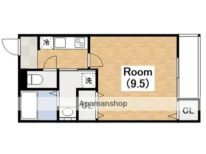 フジパレス田辺イースト(1K/3階)の間取り写真