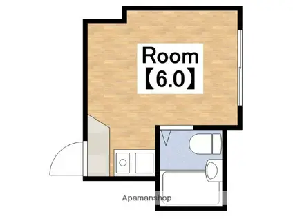 コージーフラッツ文の里(ワンルーム/4階)の間取り写真