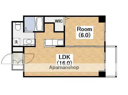 スギヒラハイツ(2LDK/6階)の間取り写真