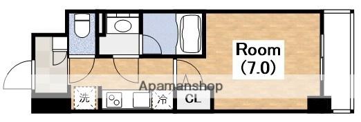 ソフィア阿倍野(1K/3階)の間取り写真