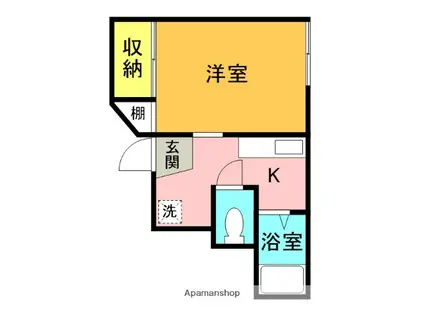 早川総合東ビル(1K/3階)の間取り写真