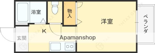 INA.FRONT(ワンルーム/2階)の間取り写真