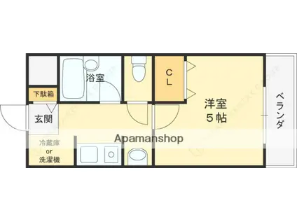 ステラハウス4-700(1K/1階)の間取り写真