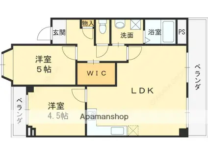 MSマンション(2LDK/2階)の間取り写真