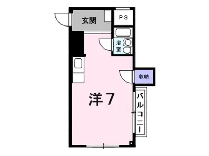 ハイツホリデー(ワンルーム/1階)の間取り写真