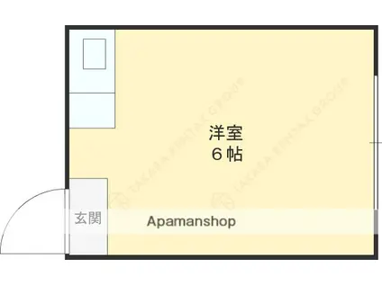 横山マンション(ワンルーム/3階)の間取り写真