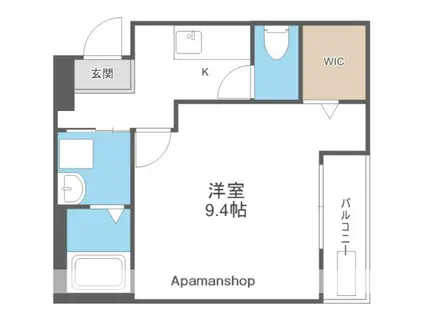 フジパレス大物公園1番館(1K/1階)の間取り写真