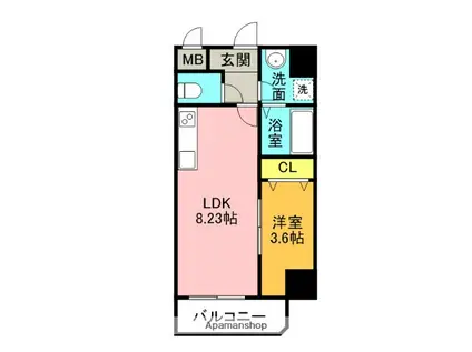 MAISON PREMIER6(1LDK/4階)の間取り写真