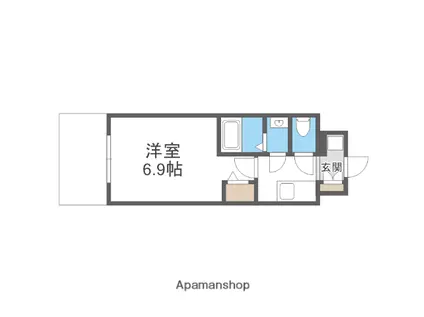 フォーリアライズ尼崎エラン(1K/8階)の間取り写真