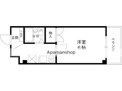 アマ-レ北野(1K/1階)の間取り写真