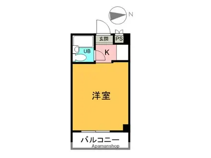マンション寿宏(ワンルーム/1階)の間取り写真