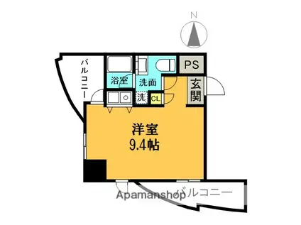 インターフェルティR2甲子園(ワンルーム/5階)の間取り写真