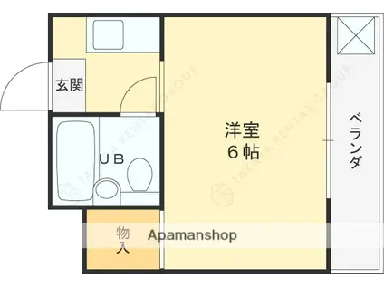 アネックス高座(1K/2階)の間取り写真
