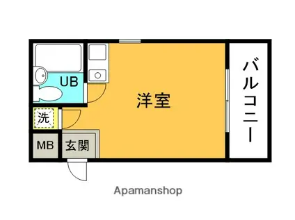 ダイドーメゾン上甲子園(ワンルーム/4階)の間取り写真