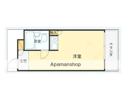 ダイドーメゾン甲東園Ⅱ(ワンルーム/3階)の間取り写真