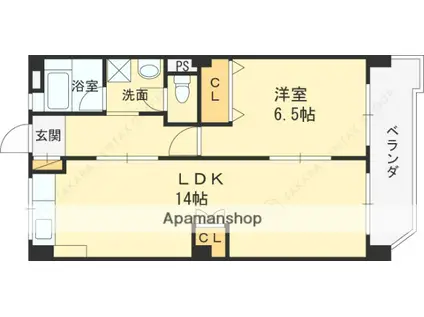 橋本マンション(2DK/2階)の間取り写真