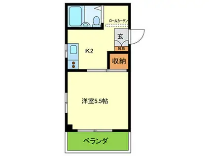 メゾンヒカリ(1K/3階)の間取り写真