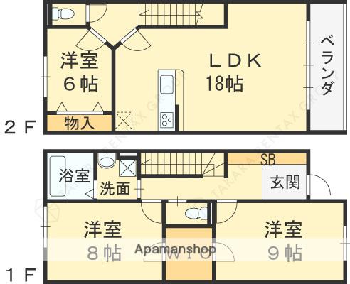 GARDENIA芦屋(3LDK)の間取り写真