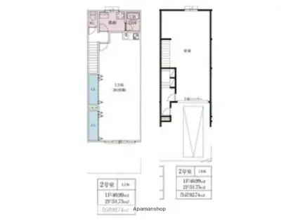 ワーキングベース伊丹WEST(ワンルーム)の間取り写真