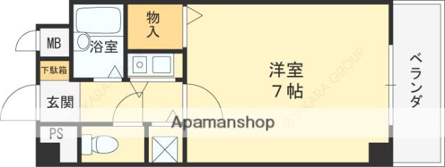 エスリード上甲子園(1K/3階)の間取り写真