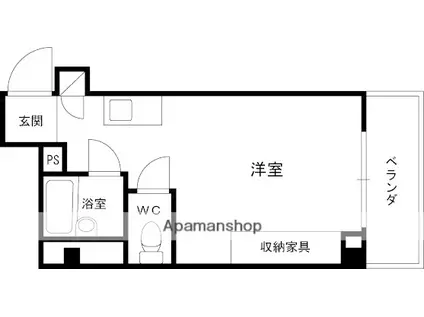 トークプラザ菅江ビル(ワンルーム/3階)の間取り写真