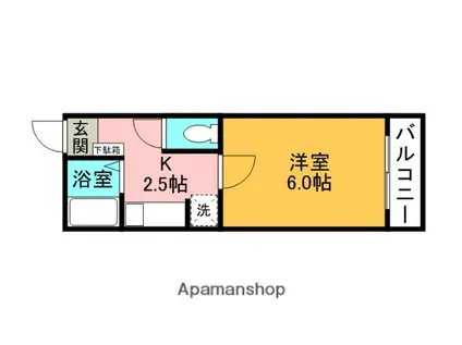 REGIS・14(1K/3階)の間取り写真