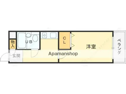 ステラハウス4-800(1K/1階)の間取り写真