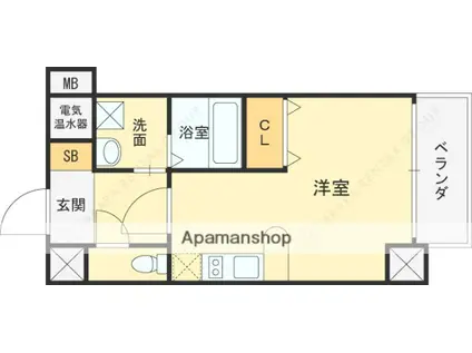 SANKO エグゼクティブアネックス(ワンルーム/3階)の間取り写真