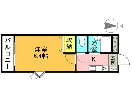 NOAH(1K/3階)の間取り写真