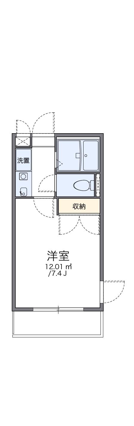 レオパレス西宮北弐番館(1K/2階)の間取り写真