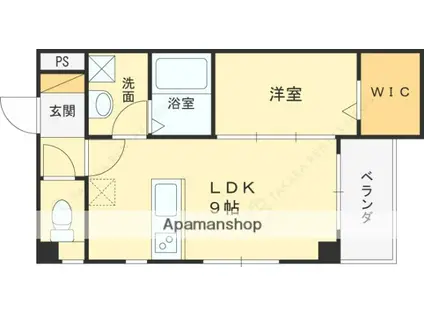 COLABO西宮中央(1LDK/2階)の間取り写真