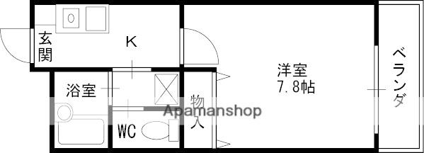 リバティー樋ノ口1(1K/1階)の間取り写真