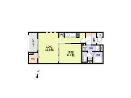 グランヴィル芦屋西(1LDK/1階)の間取り写真