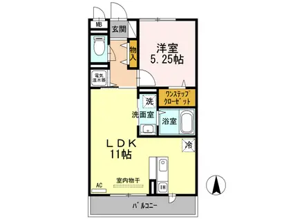 LOTHLORIEN(1LDK/3階)の間取り写真
