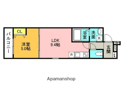 フジパレス西宮春風公園3番館(1LDK/1階)の間取り写真