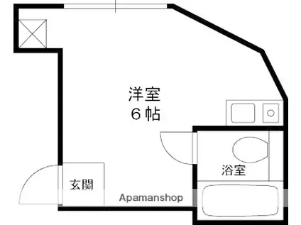 EX21瓦林(ワンルーム/2階)の間取り写真